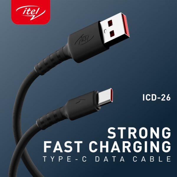 ITEL TYPE-C STRONG FAST CHARGING DATA CABLE (ICD-26)