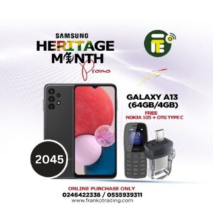 Samsung Galaxy A13 (64/4) plus free nokia 105 and OTG Pendrive