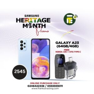 Samsung Galaxy A23 (64/4) plus free nokia 105 and OTG Pendrive