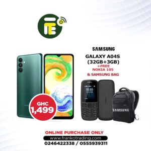 Samsung a047 (a04s) (32gb+3gb) + free nokia 105 and samsung bag