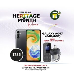 Samsung A047 (A04S) (64gb+4gb) plus free Nokia 105 and OTG Pendrive