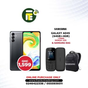 Samsung A047 (A04S) (64gb+4gb) plus free nokia 105 and samsung bag