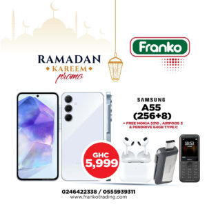 Samsung A556 (A55) (256gb+8gb) 5G plus free Nokia 5310, Airpod 3 and Pendrive 64GB Type