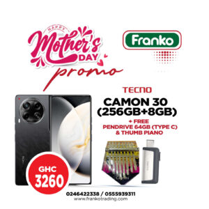 Tecno Camon 30 (CL6K) (256gb+8gb) plus free Pendrive 64gb (Type C) and Thumb Piano